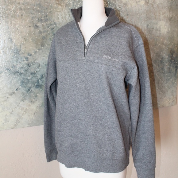 Columbia Tops - Columbia Grey Quarter-Zip Pullover